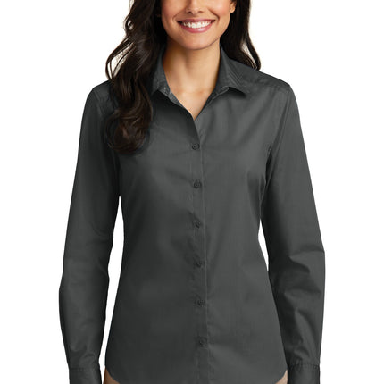 Port Authority ®  Women's Long Sleeve Carefree Poplin Shirt. LW100