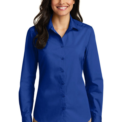 Port Authority ®  Women's Long Sleeve Carefree Poplin Shirt. LW100