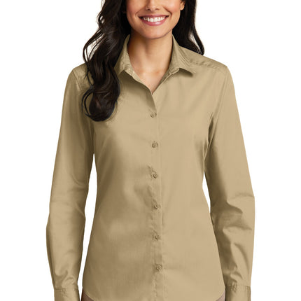 Port Authority ®  Women's Long Sleeve Carefree Poplin Shirt. LW100