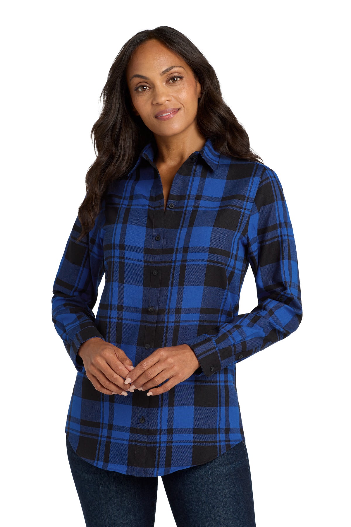 Port Authority® Women's Plaid Flannel Tunic  LW668