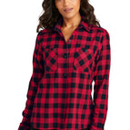 Red/ Black Buffalo Check / XS