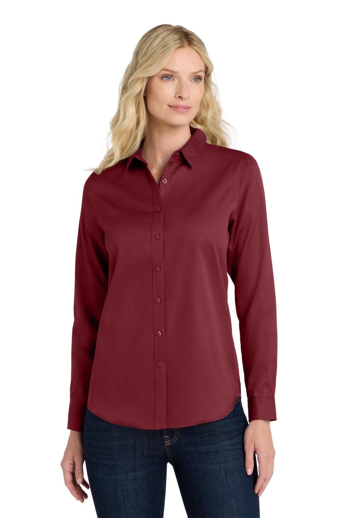 Port Authority® Women's Long Sleeve SuperPro React™Twill Shirt LW808