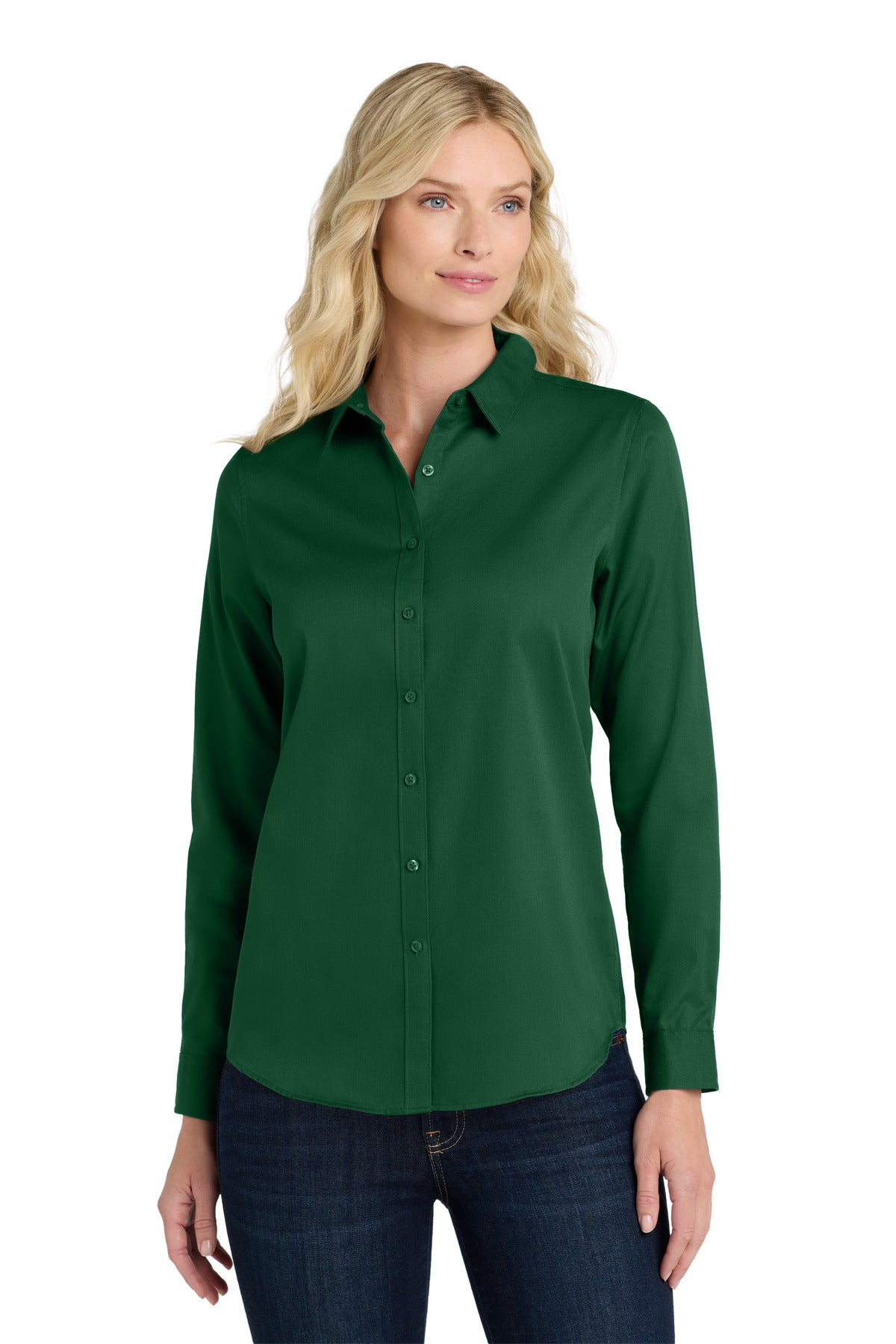 Port Authority® Women's Long Sleeve SuperPro React™Twill Shirt LW808