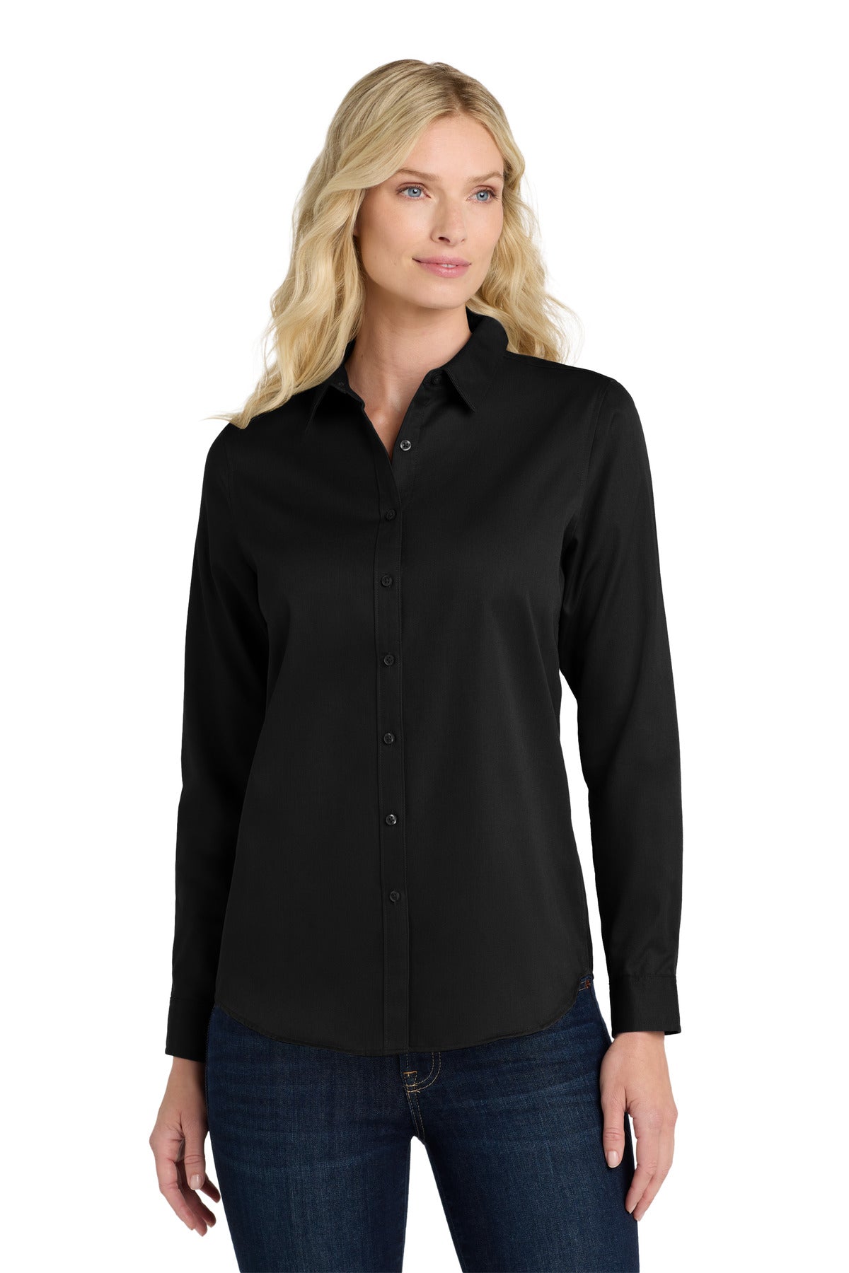 Port Authority® Women's Long Sleeve SuperPro React™Twill Shirt LW808
