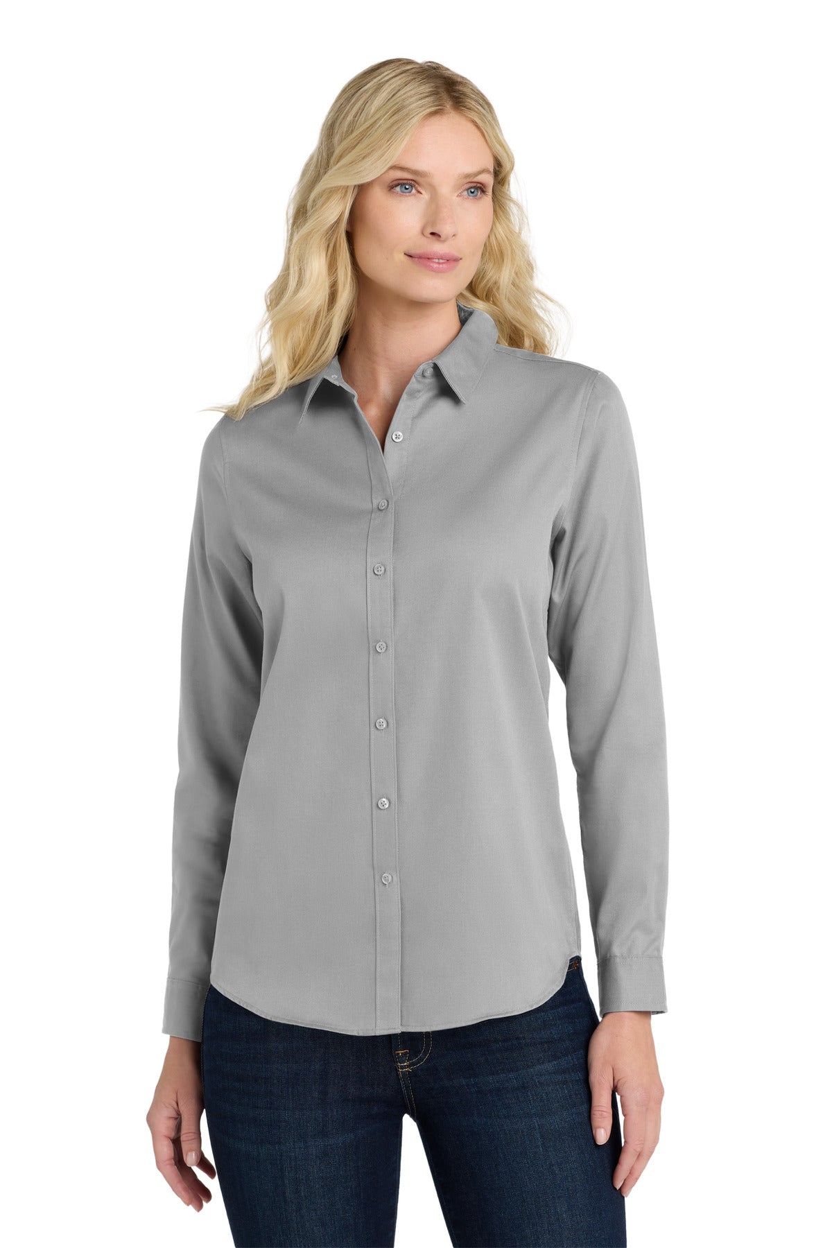 Port Authority® Women's Long Sleeve SuperPro React™Twill Shirt LW808