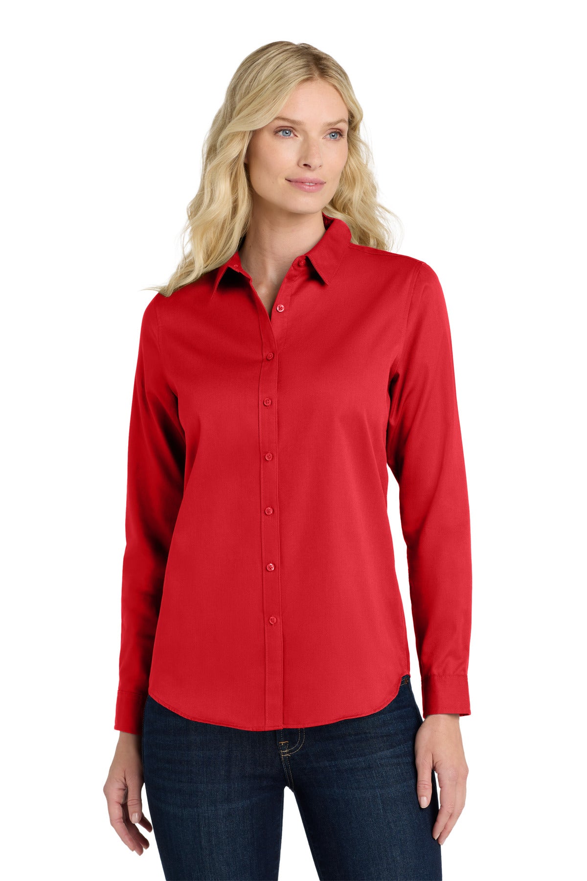 Port Authority® Women's Long Sleeve SuperPro React™Twill Shirt LW808