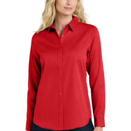 Port Authority ®  Women's Long Sleeve SuperPro React™ Twill Shirt. LW808
