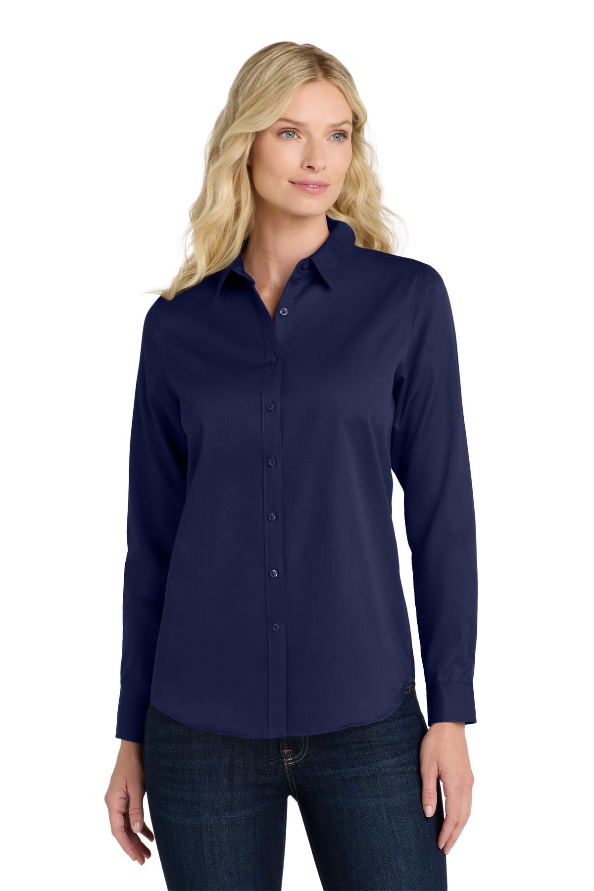 Port Authority® Women's Long Sleeve SuperPro React™Twill Shirt LW808