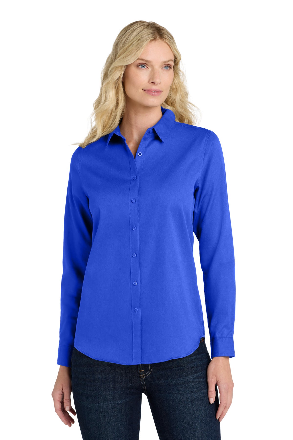Port Authority® Women's Long Sleeve SuperPro React™Twill Shirt LW808