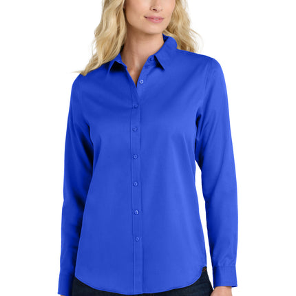 Port Authority ®  Women's Long Sleeve SuperPro React™ Twill Shirt. LW808