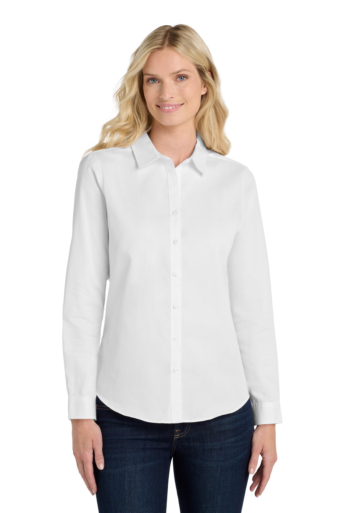 Port Authority® Women's Long Sleeve SuperPro React™Twill Shirt LW808