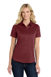 Port Authority® Women's Short Sleeve SuperPro React™Twill Shirt LW809