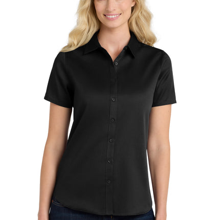 Port Authority ®  Women's Short Sleeve SuperPro React™ Twill Shirt. LW809