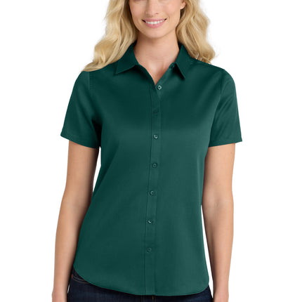 Port Authority ®  Women's Short Sleeve SuperPro React™ Twill Shirt. LW809