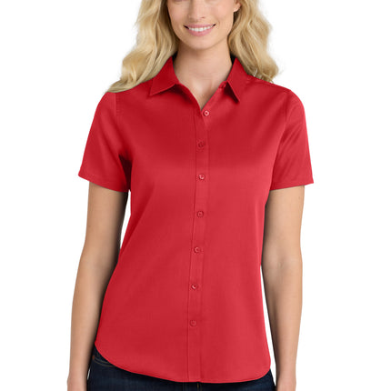 Port Authority ®  Women's Short Sleeve SuperPro React™ Twill Shirt. LW809