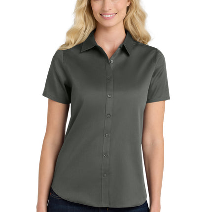 Port Authority ®  Women's Short Sleeve SuperPro React™ Twill Shirt. LW809