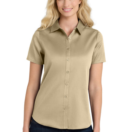 Port Authority ®  Women's Short Sleeve SuperPro React™ Twill Shirt. LW809