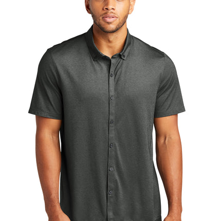 Mercer+Mettle ®  Stretch Pique Full-Button Polo MM1006