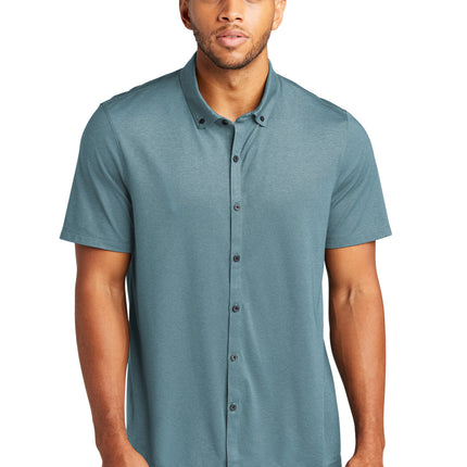 Mercer+Mettle ®  Stretch Pique Full-Button Polo MM1006