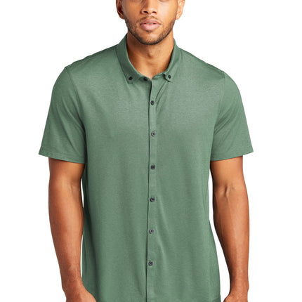 Mercer+Mettle ®  Stretch Pique Full-Button Polo MM1006