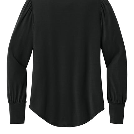 Mercer+Mettle ®  Women's Stretch Jersey Long Sleeve Blouson Top MM1019