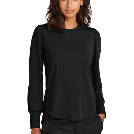 Mercer+Mettle ®  Women's Stretch Jersey Long Sleeve Blouson Top MM1019