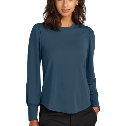 Mercer+Mettle ®  Women's Stretch Jersey Long Sleeve Blouson Top MM1019