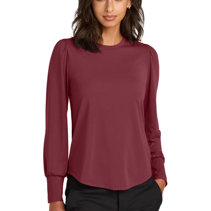 Mercer+Mettle ®  Women's Stretch Jersey Long Sleeve Blouson Top MM1019