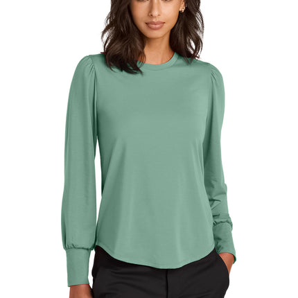 Mercer+Mettle ®  Women's Stretch Jersey Long Sleeve Blouson Top MM1019