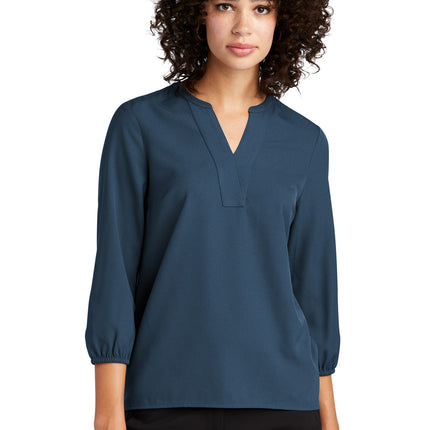 Mercer+Mettle ®  Women's Stretch Crepe 3/4-Sleeve Blouse MM2011
