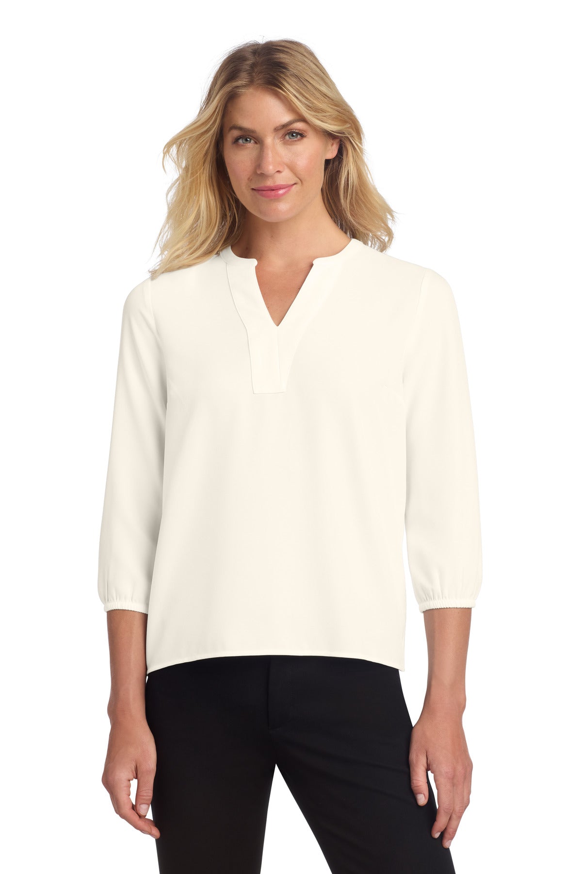 Mercer+Mettle® Women's Stretch Crepe 3/4-Sleeve Blouse MM2011