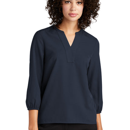 Mercer+Mettle ®  Women's Stretch Crepe 3/4-Sleeve Blouse MM2011