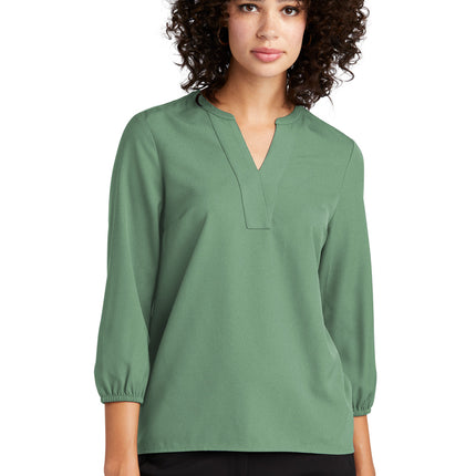 Mercer+Mettle ®  Women's Stretch Crepe 3/4-Sleeve Blouse MM2011