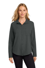 Mercer+Mettle® Women's Stretch Crepe Long Sleeve Camp MM2013