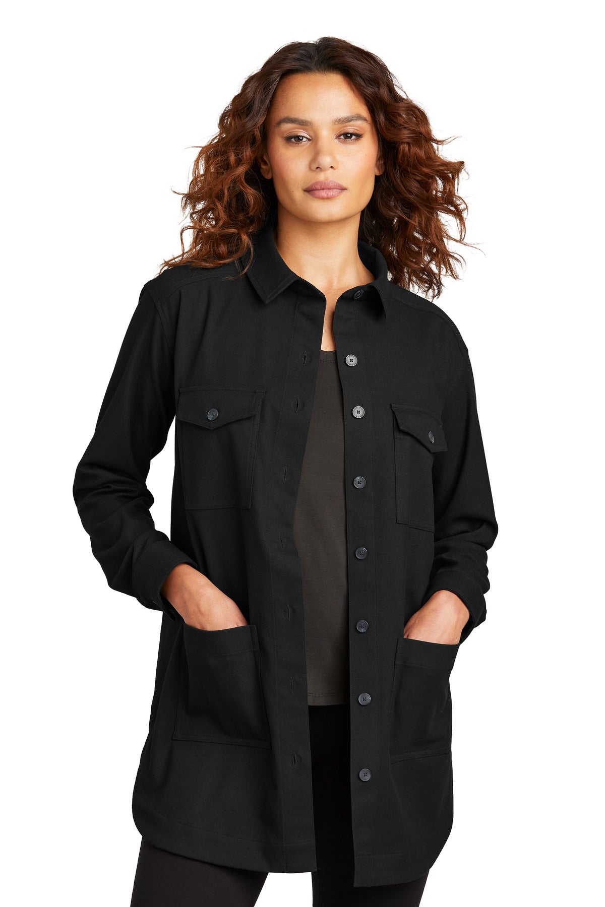 Mercer+Mettle® Women's Long Sleeve Twill Overshirt MM2021