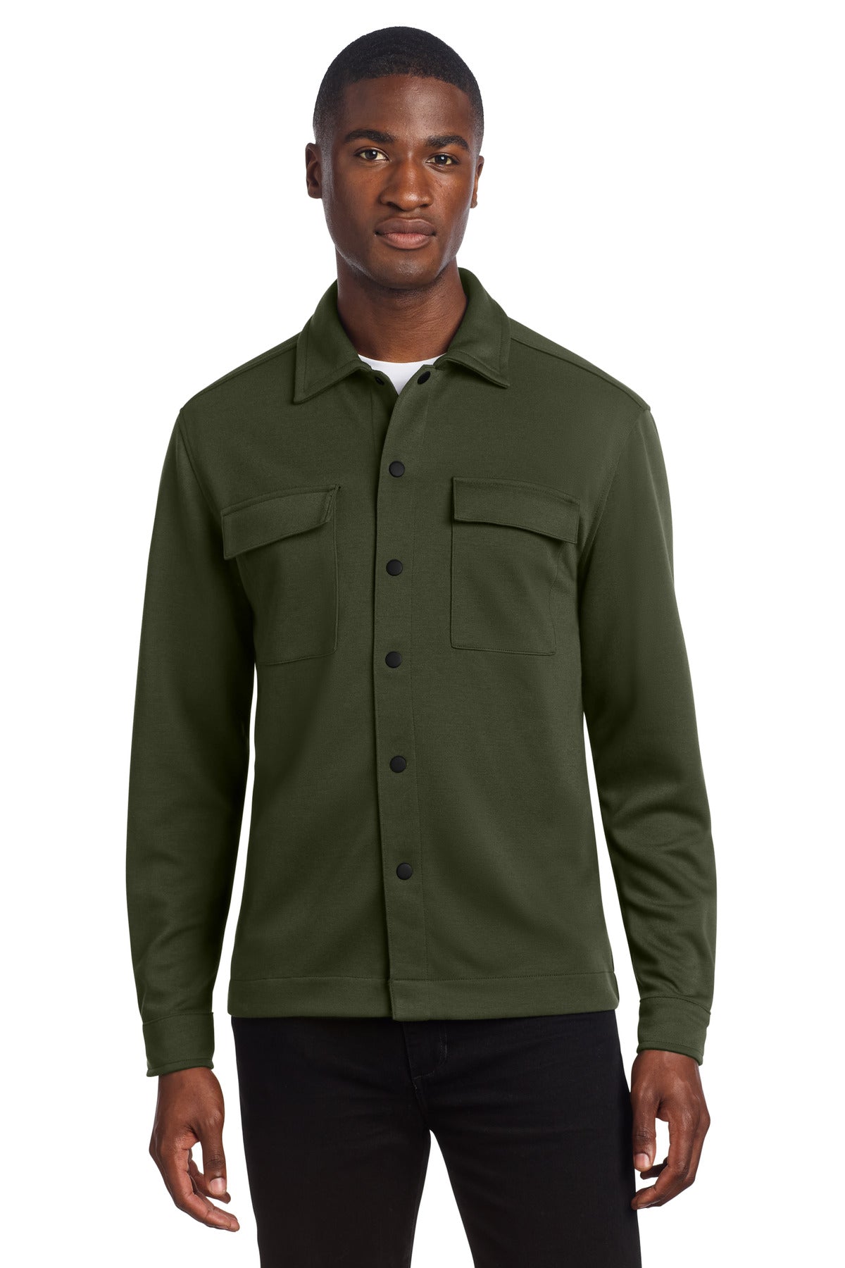 Mercer+Mettle® Double-Knit Snap Front Jacket MM3004