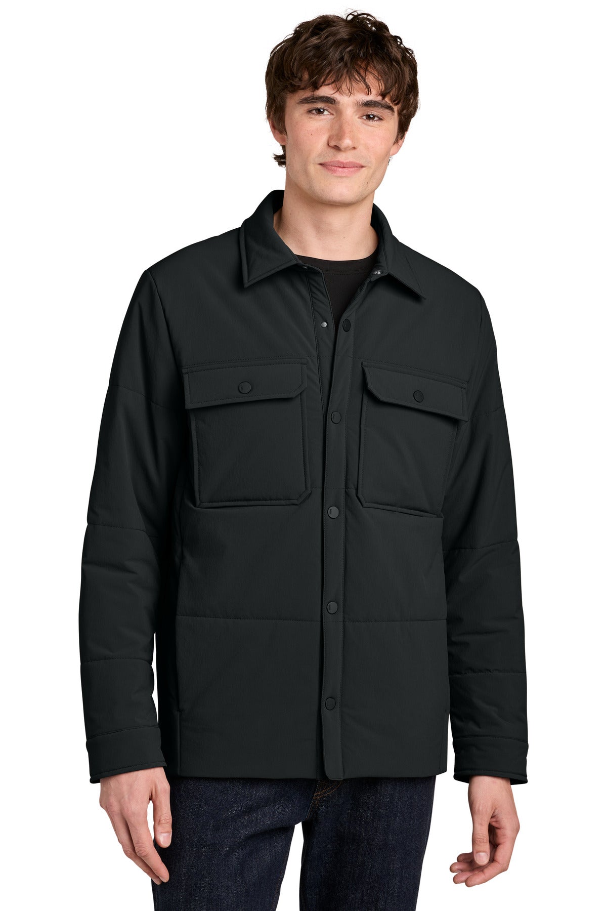 MiiR ®  Sashiko Stretch Puffy Shacket MRA444