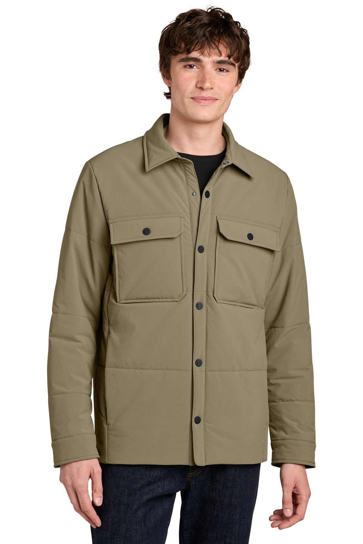 MiiR ®  Sashiko Stretch Puffy Shacket MRA444