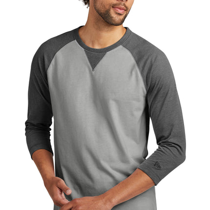 New Era  ®  Sueded Cotton Blend 3/4-Sleeve Baseball Raglan Tee. NEA121