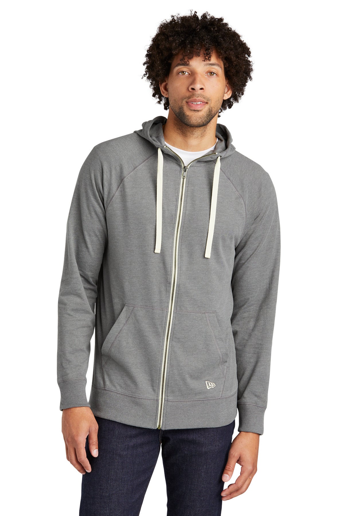 New Era ® Sueded Cotton Blend Full-Zip Hoodie NEA122