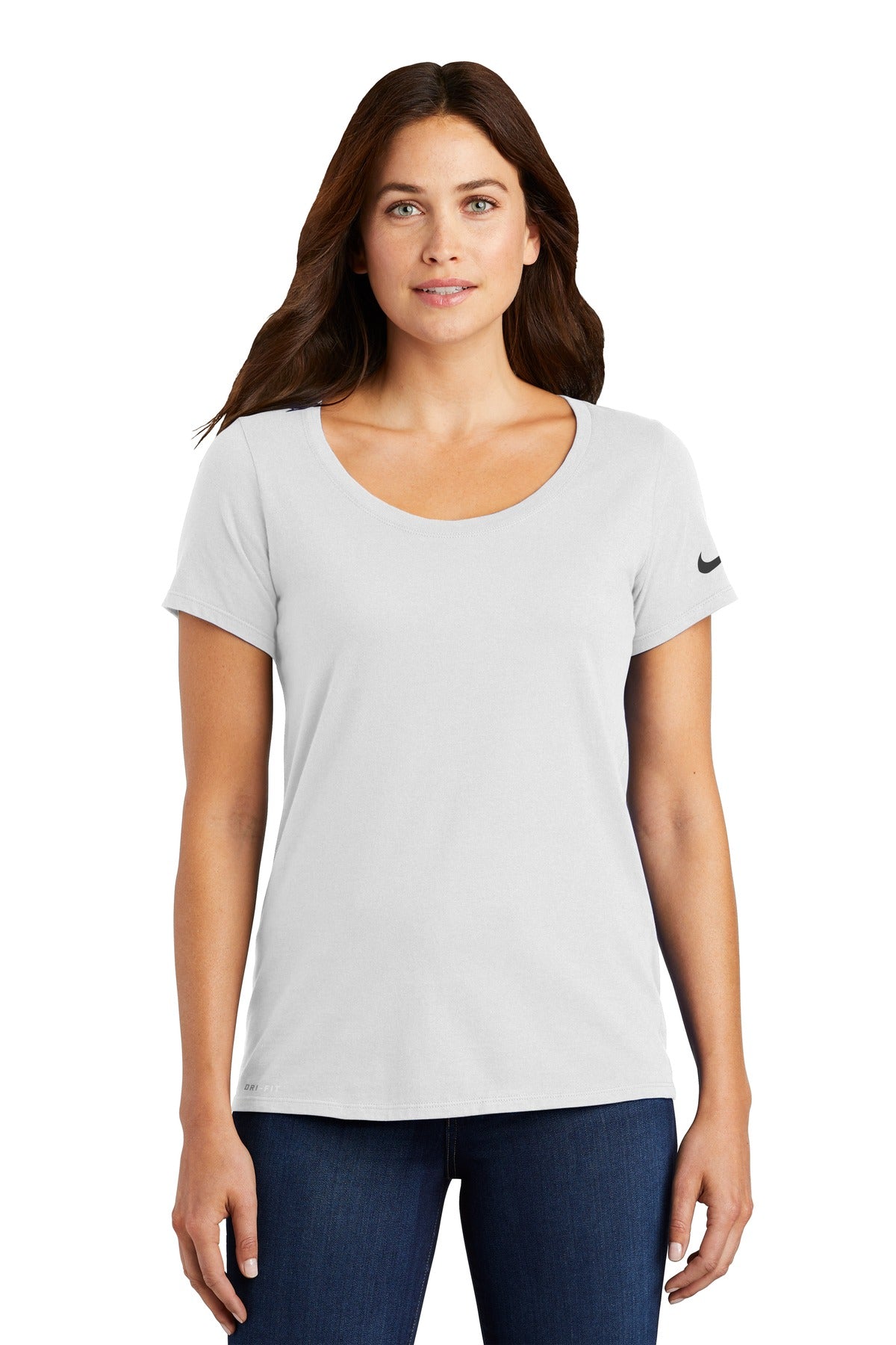 Nike Women's Dri-FIT Cotton/Poly Scoop Neck Tee NKBQ5234