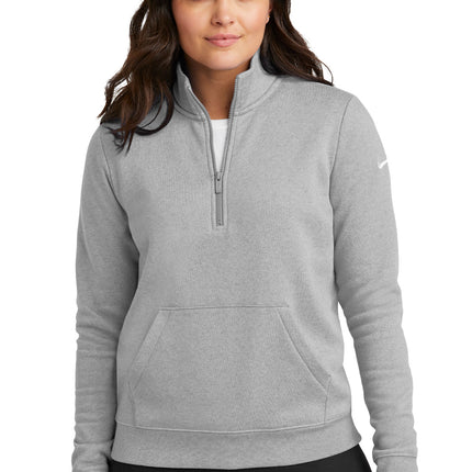 Nike Women's Club Fleece Sleeve Swoosh 1/2-Zip NKDX6720