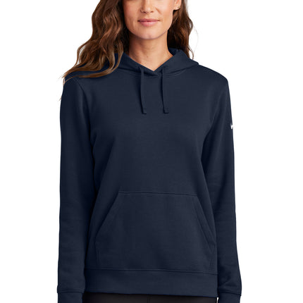 Nike Women's Club Fleece Sleeve Swoosh Pullover Hoodie NKFD9889