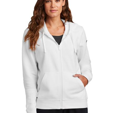 Nike Women's Club Fleece Sleeve Swoosh Full-Zip Hoodie NKFD9890
