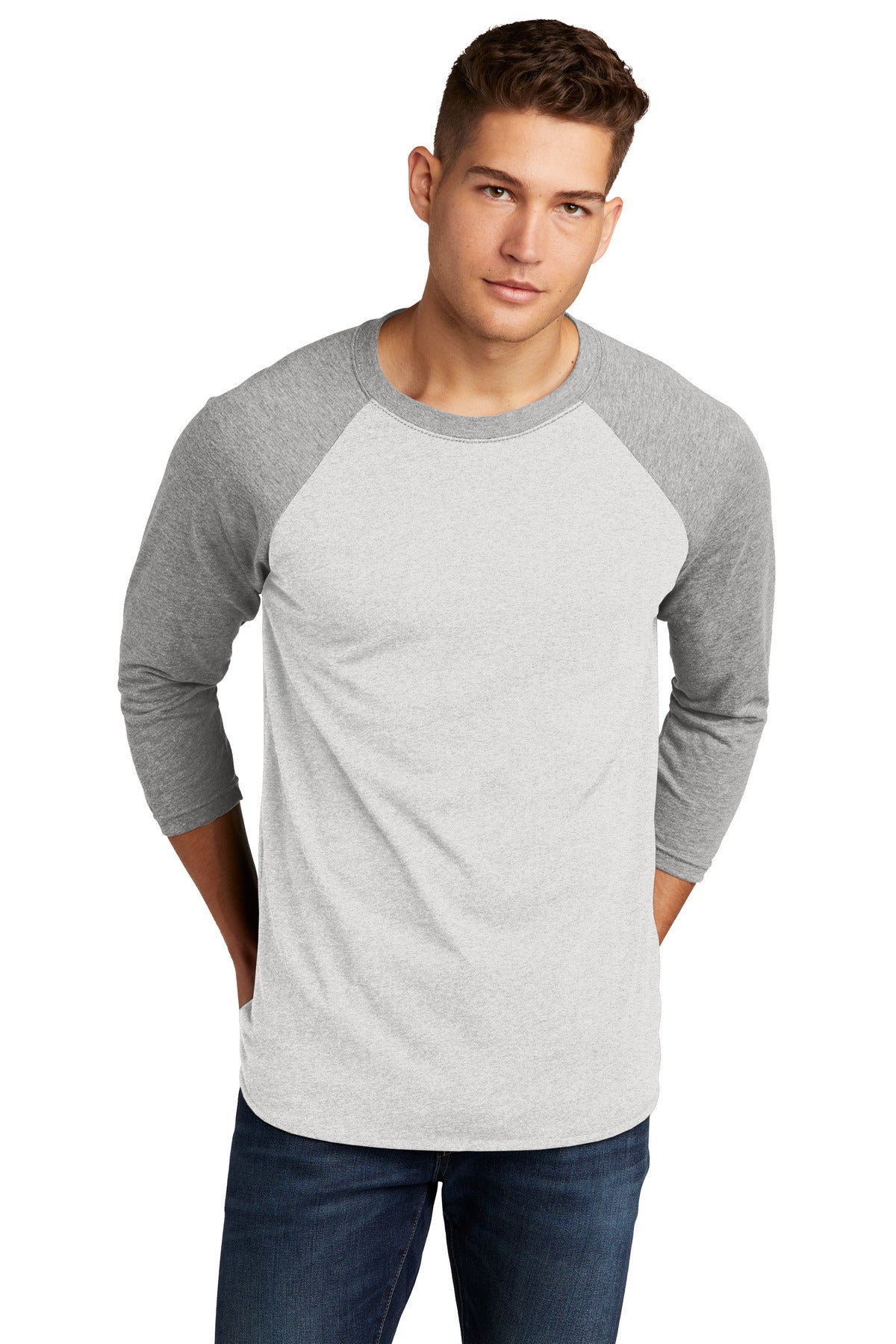 Next Level Apparel®   Adult Tri-Blend 3/4-Sleeve Raglan Tee NL6051