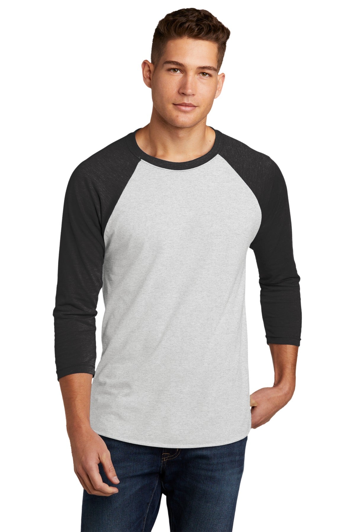 Next Level Apparel®   Adult Tri-Blend 3/4-Sleeve Raglan Tee NL6051