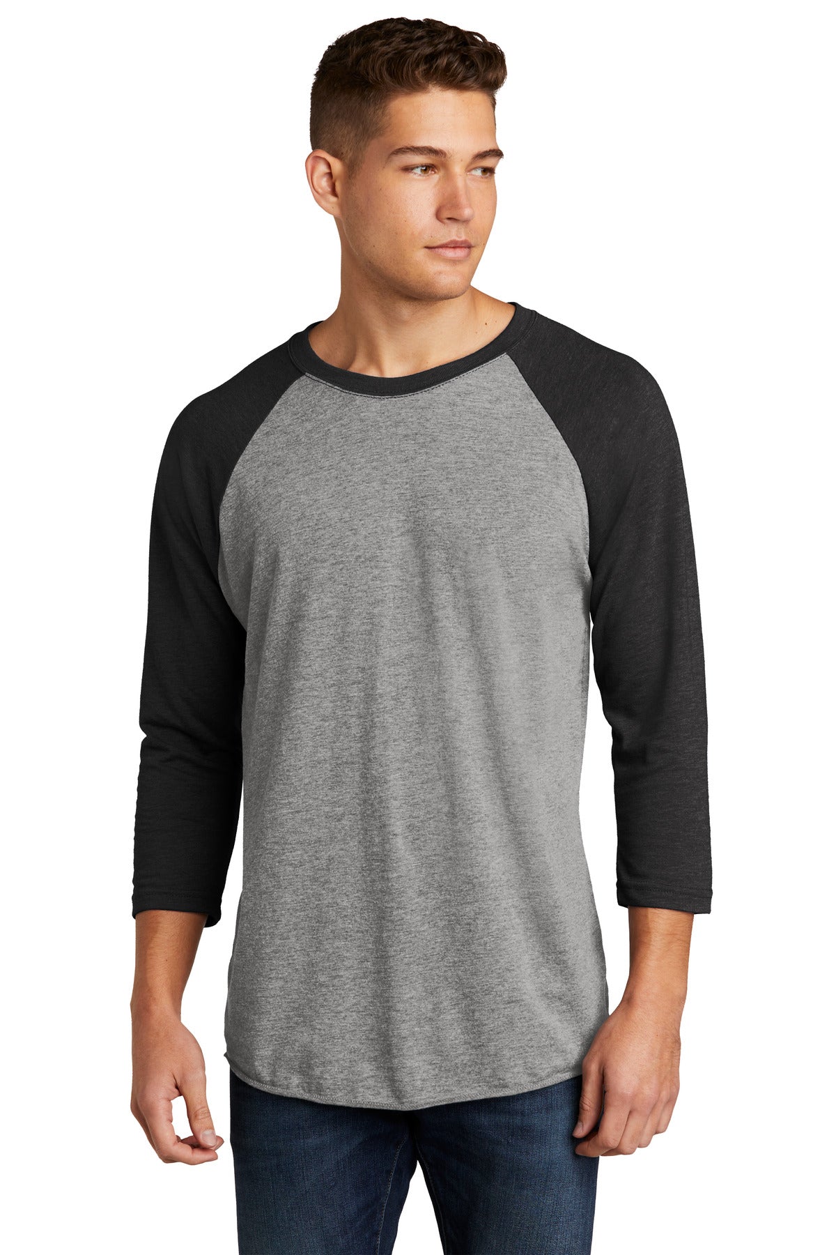 Next Level Apparel®   Adult Tri-Blend 3/4-Sleeve Raglan Tee NL6051