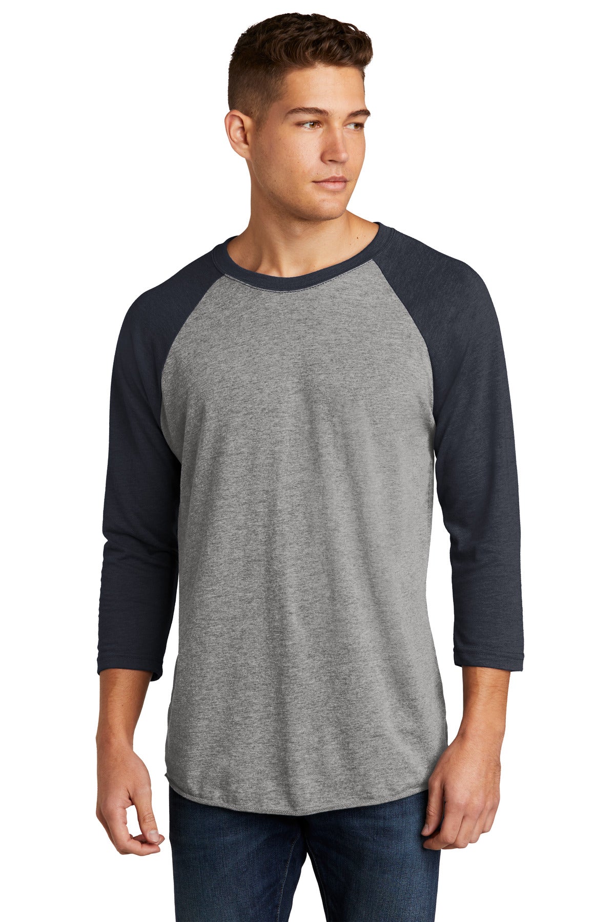 Next Level Apparel®   Adult Tri-Blend 3/4-Sleeve Raglan Tee NL6051