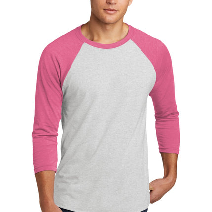 Next Level Apparel ®    Unisex Tri-Blend 3/4-Sleeve Raglan Tee. NL6051