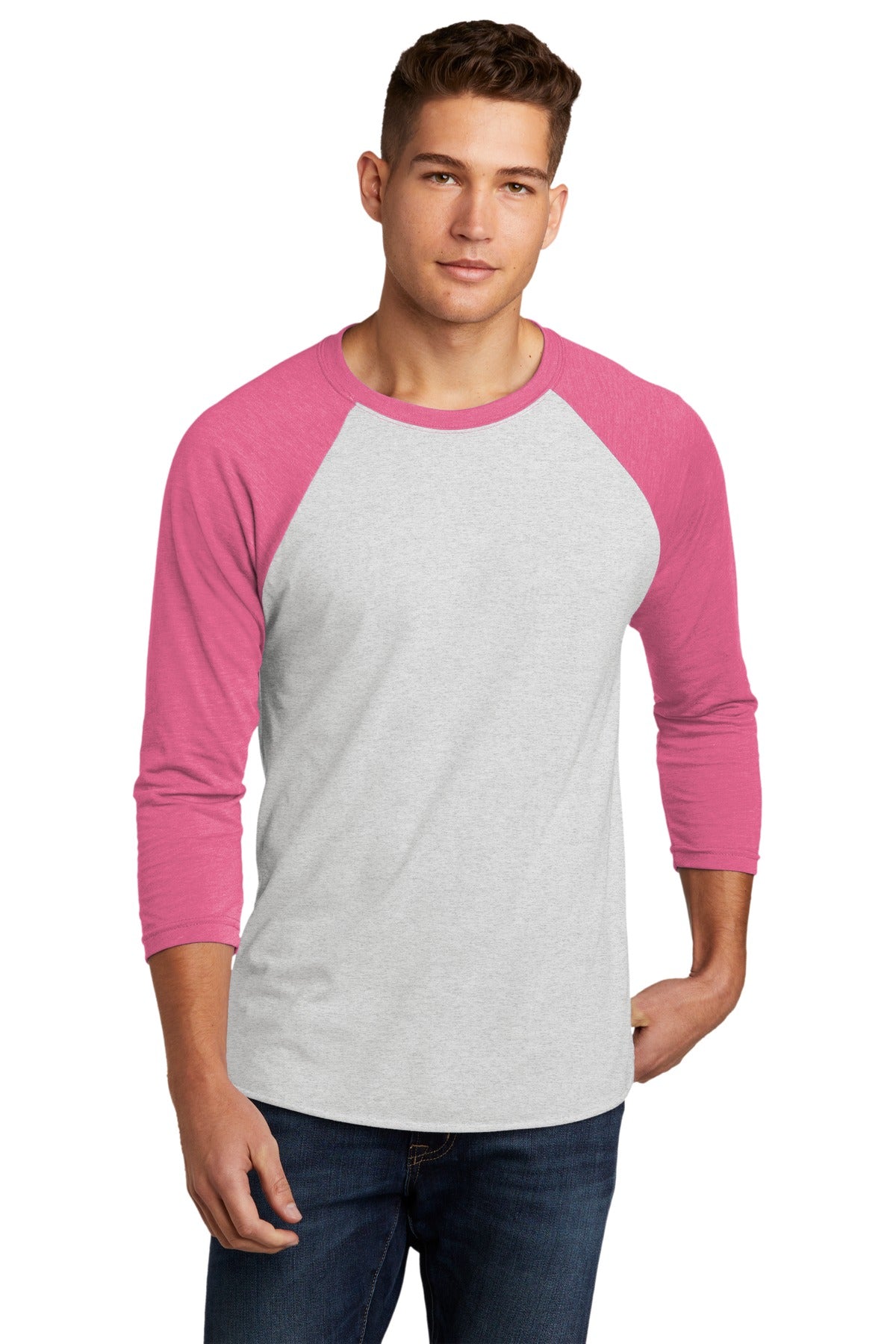 Next Level Apparel®   Adult Tri-Blend 3/4-Sleeve Raglan Tee NL6051